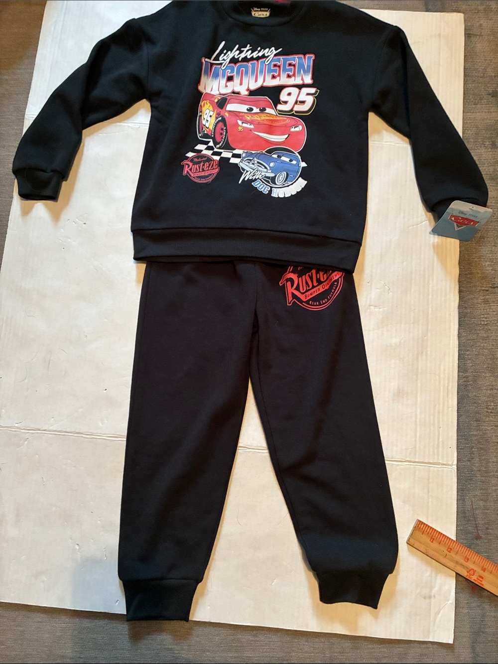 Cars Lighting McQueen Racing Sweatshirt-Pants Set NWT  Brand Disney Pixar